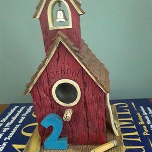 Vintage Rafterville "Miss Fern's Schoolhouse" Resin Figurine